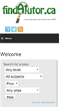 Mobile Screenshot of findatutor.ca